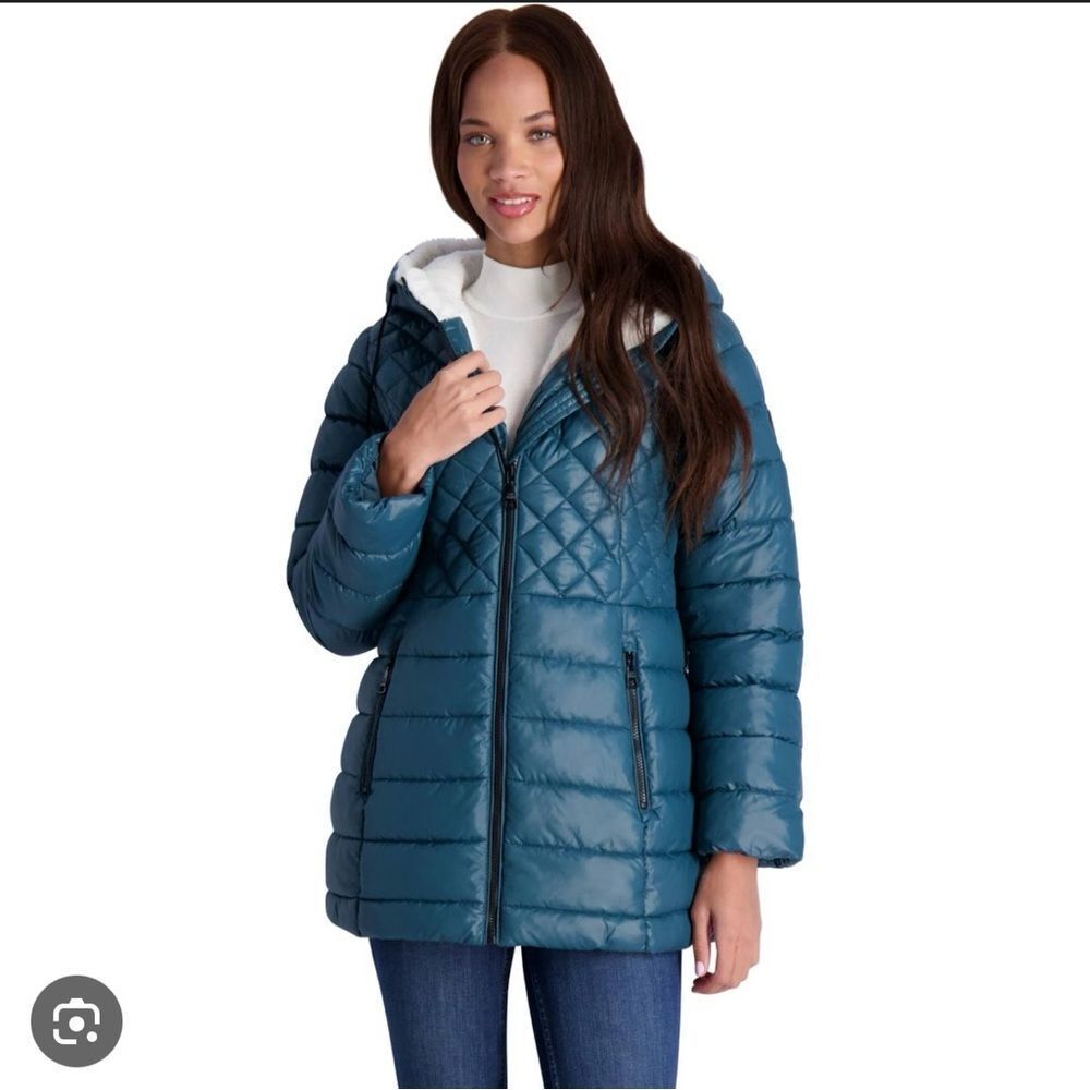 Women's Quilted Blue Jacket